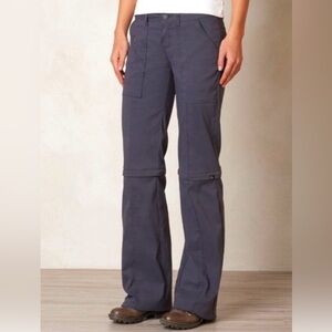 🩶 prAna Monarch Convertible Hiking Cargo Pants Gray Size 6